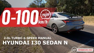 2022 Hyundai i30 Sedan N (manual) 0-100km/h \u0026 engine sound