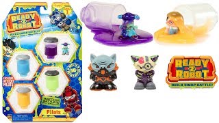 Ready2Robot Pilots Figures In The Slime 4 Pack Unboxing/Review