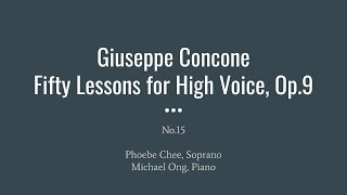 G.Concone 50, Op.9, No.15 (High Voice)