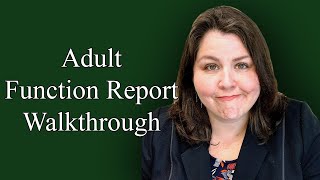 In-Depth Walkthrough with a Lawyer of SSA-3373 - Adult Function Report for Social Security Claim