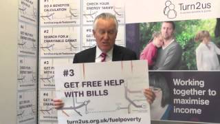 Rt Hon Peter Hain, MP supports Turn2us Fuel Poverty campaign