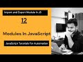 Modules In JavaScript ES6 | Import And Export Module In JavaScript