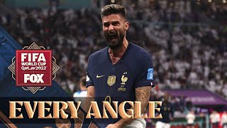 Olivier Giroud’s INCREDIBLE game-winning header for France in the 2022 FIFA World Cup | Every Angle