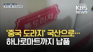 ‘중국 도라지’ 국산 둔갑 판매…하나로마트까지 납품 / KBS 2021.02.26.