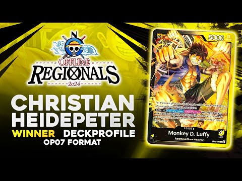 WINNER ST13 LUFFY | CHRISTIAN H. | REGIONALS 1024 PLAYERS | noHEROES | OP07 | ONE PIECE CARD GAME