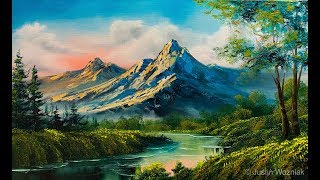 Landscape Painting 101| The Easiest Painting | Paintings By Justin