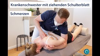 Chiropraktik | Krankenschwester mit ziehenden Schulterblatt Schmerzen | mit Rebecca | deutsch | #51