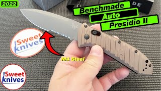 Benchmade Auto Presidio II Knife - 5700GY - M4 Steel