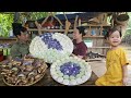 Colorful traditional moon cakes on a rainy day. Made in 2 days, sold in 5 minutes