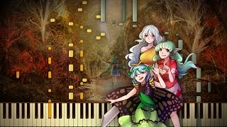 Synthesia: Touhou 16 - Cherry Blossom Dancing in the Sky | Piano Tutorial | Transcribed by EpreTroll