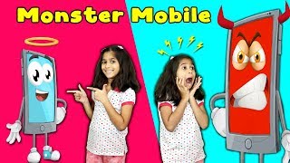 Pari's Mobile Become Monster | Pai Playing Mobile Games (Moral Story) | Pari's Lifestyle