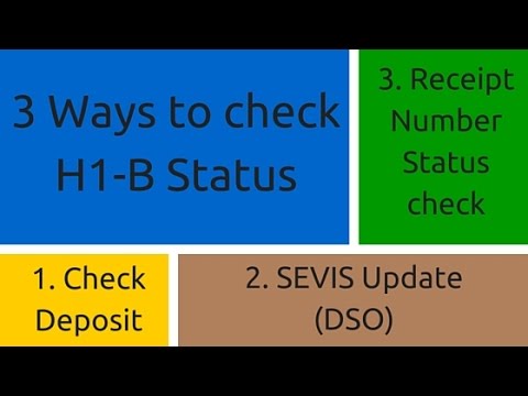 How to Check H1B Visa Status How to Check H1B Visa Status