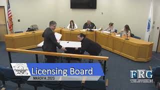 3.14.2023 Licensing Board