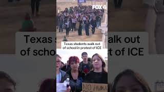 Texas students walk out of school during ICE protest