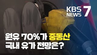 이란 보복공격에 국제유가 출렁...원유 70% 중동산, 국내 영향은? / KBS뉴스(News)