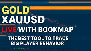 BOOKMAP LIVE | GOLD FUTURES | GC - XAUUSD | Liquidity | Heatmap #livetrade #livegold #bookmaplive