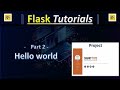 Part2 - Flask hello world - Creating Your Portfolio Website With Flask - Flask Tutorials
