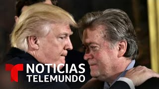 Trump lamenta el arresto de Steve Bannon por fraude | Noticias Telemundo