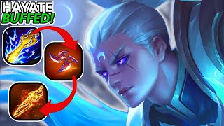 Using the NEW Assassin Hayate Build VS Darkbreaker \u0026 Rank 1! | Arena of Valor