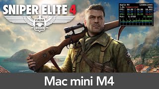 Mac mini M4 (16GB RAM) Sniper Elite 4 - Performance