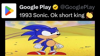 the Google Play account is OBSESSED with Sonic