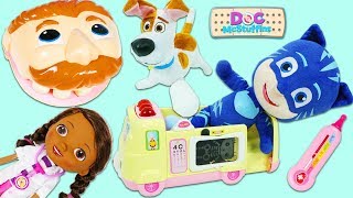 Mr. Play Doh Head, PJ Masks Catboy, & SLoP Max Visit Disney Jr Doc McStuffins Toy Hospital!