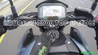 Kawasaki Z900 Top Speed Run - 150+MPH! - Bone Stock 2022 Kawasaki Z900 ABS