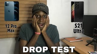 Galaxy S21 Ultra vs iPhone 12 Pro Max Drop Test #droptest #galaxys21ultra#iphone12promax