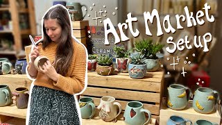 selling my pottery at an art market | studio vlog