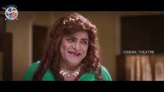 Lady Getup Ali Cheating Brahmanandam For Chiranjeevi Devi Sri Prasad Kajal Aggarwal | Cinema Theatre