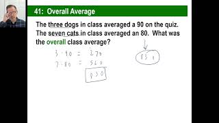 Saxon Math - Pre-Algebra 1/2: 3rd Edition (Lesson 41) - Overall Average