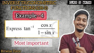 Inverse trigonometric functions example 4 | Example 4 chapter 2 class 12 maths