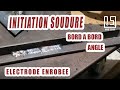 COMMENT SOUDER A L'ARC a l'électrode enrobée. Soudure bord a bord, angle intérieur et extérieur.