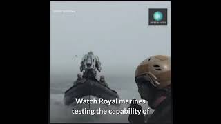 Iron man , suit is a reality now, UK marines Jetpak onto speeding ship #short