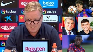 Koeman talks Pedri, Gavi, Aguero, Dembele, Laporta and Busquets ahead of Valencia clash