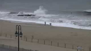 Fun Waves in Belmar, NJ Before Thanksgiving 2014