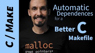 A better C makefile with automatic header make dependences