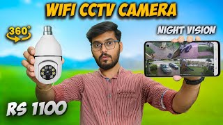 Best Smart CCTV Camera Under ₹1100 | |360° | Wifi | Full Setup \u0026 Review