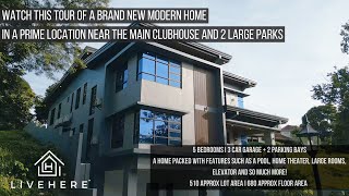 Brand New Modern Home with a Pool and Home Theater inside Ayala Westgrove Heights