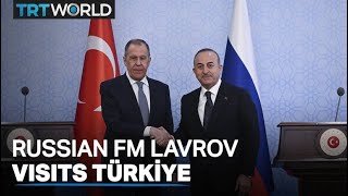 Turkish FM meets with his Russian counterpart Lavrov in Ankara