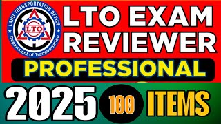 2025 LTO EXAM REVIEWER FOR PROFESSIONAL DRIVERS LICENSE TAGALOG VERSION|UPDATED 2025