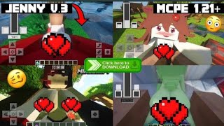 Install Jenny Mod V2 In Minecraft PE 1.21+ ||  Play Jenny Mod In Minecraft PE