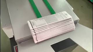 Leaflet Folding Machine Vacuum Feed | How Paper Folding Machine Works|How To Do Two Folds By Machine