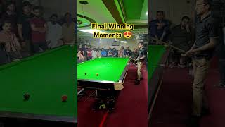 Final Winning Moments 😍 | Ahsan Ramzan Win 🔥 Snooker Champions Official #snooker #winning #moments