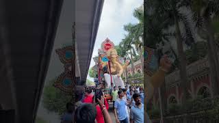 girgaon cha ganraj | Mumbai ganpati Aagman sohala 2023 #shorts #ganeshchaturthi #bappa