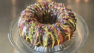 Brittany's Bites - Rainbow Lemon Bundt Cake