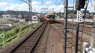 上本町ゆき12200系スナックカー名張駅出発シーン