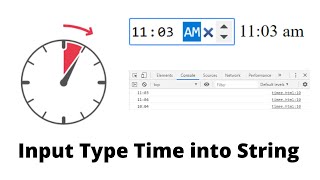 input type time into string using javascript | Split String | Jquery Datatable