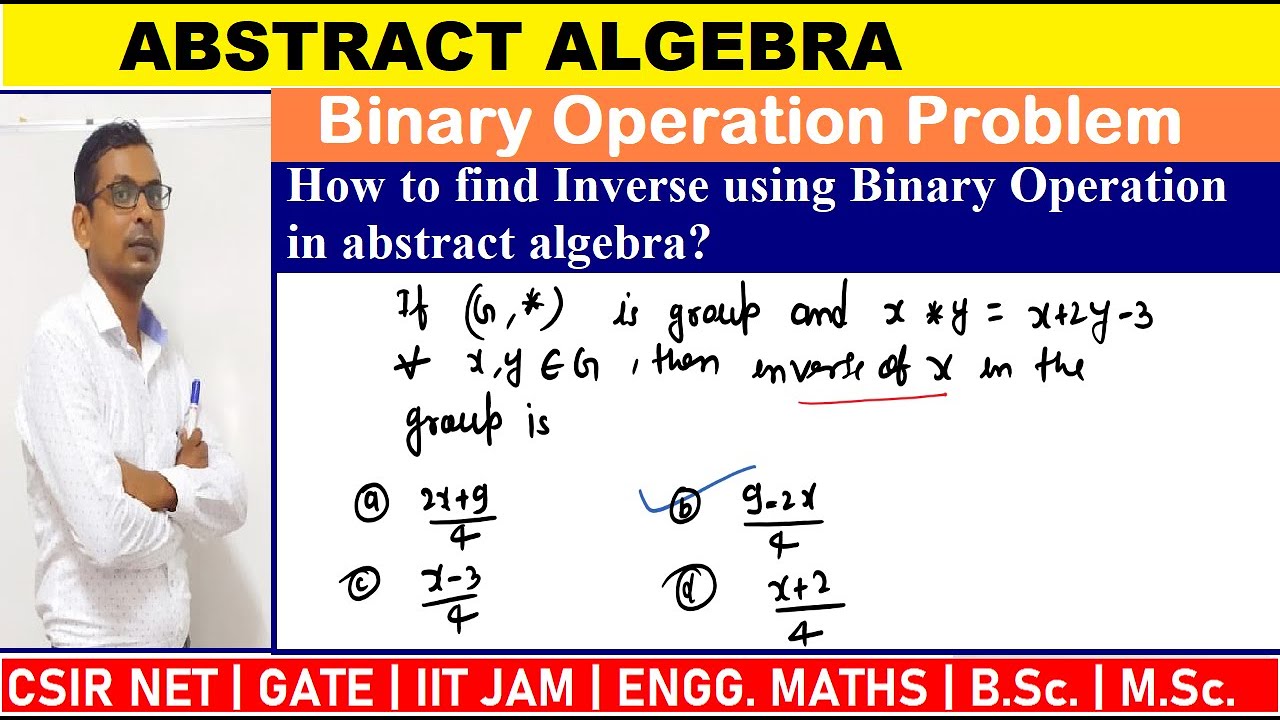 #05 Trick Of Abstract Algbra | Find Inverse Using Binary Operation In ...