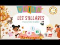 Les syllabes en français de MA à SA